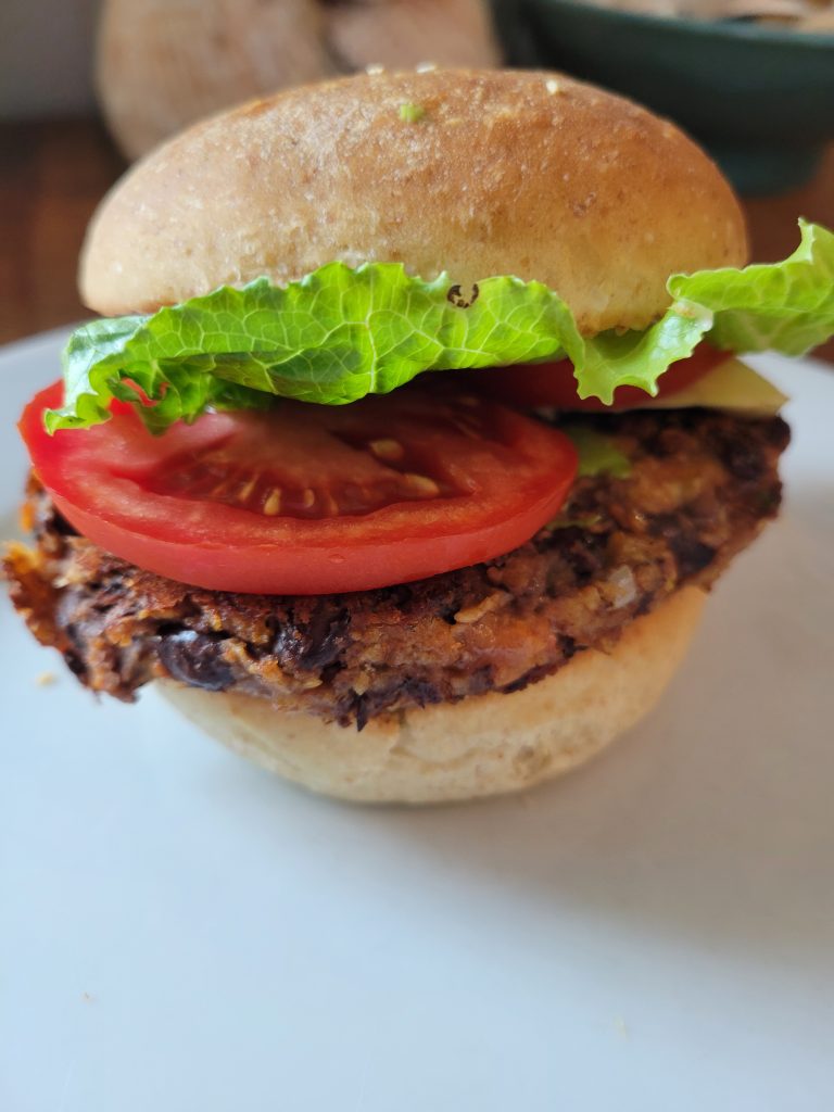 black bean burger